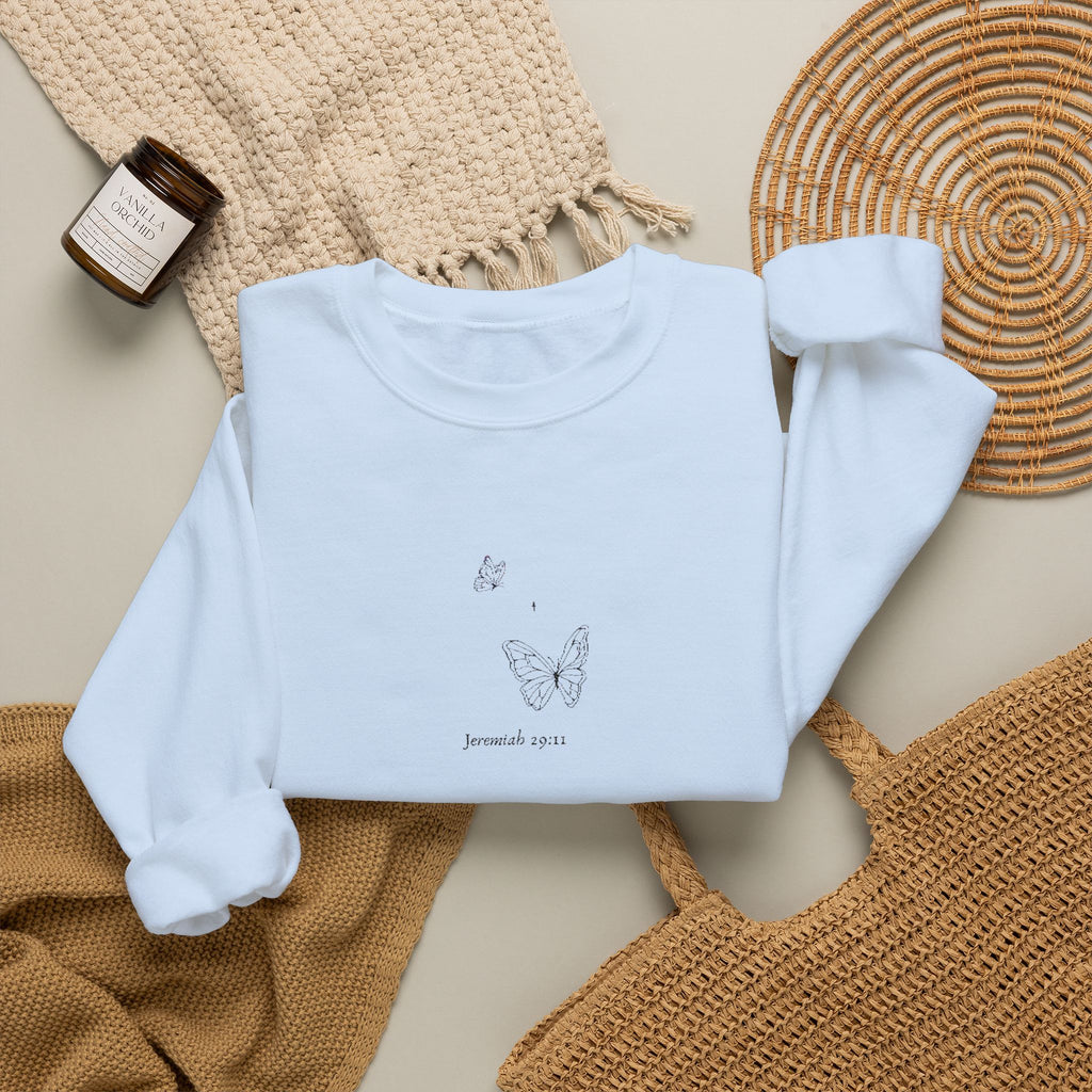 Bible Verse Embroidered Crewneck