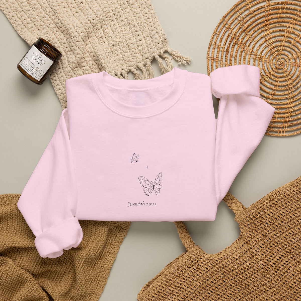 Bible Verse Embroidered Crewneck